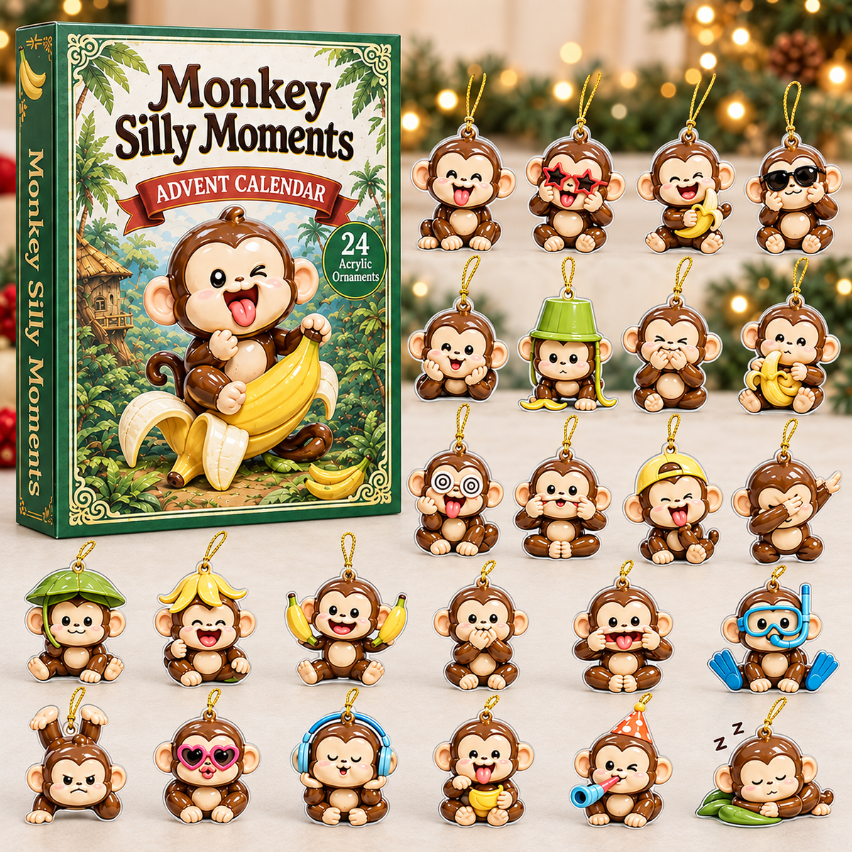 Monkey Silly Moments Advent Calendar 2026 - 24-Day Festive Countdown, Acrylic Charms Blind Box - Gift For Monkey Lovers 44f22235-b074-43e1-8d7a-e34440e955dc-monkey-box-charms.png