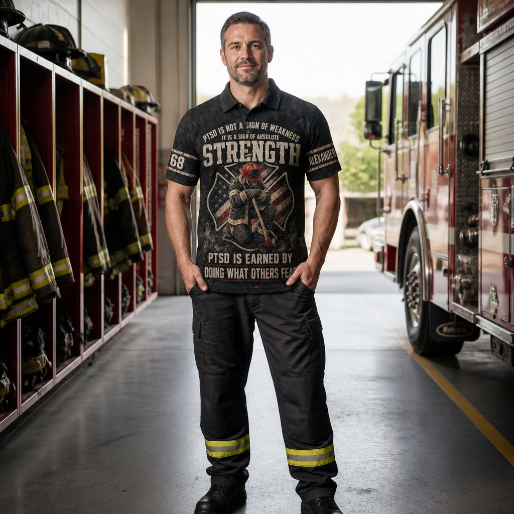 Firefighter PTSD Strength — Personalized Name & Unit AOP Polo - Personalized Polo shirt - All over printed 4540d533-ae59-4968-84b3-3fcb8aef76b2.jpg