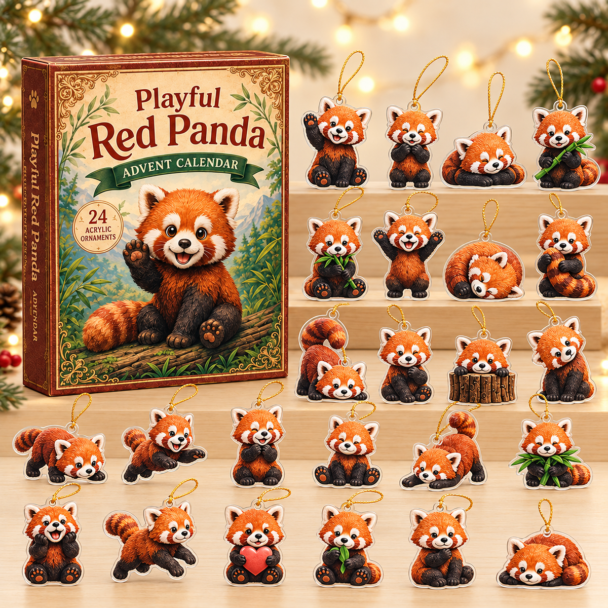 Playful Red Panda Advent Calendar 2026 - 24-Day Festive Countdown, Acrylic Charms Blind Box - Gift For Red Panda Lovers 4587cf39-08af-444c-8688-9e49636797b2-red-panda-box-charms.png