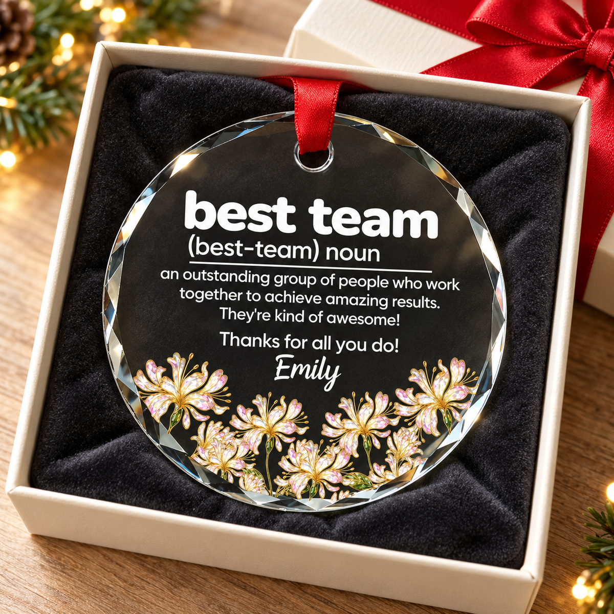 Thanks For All You Do - Personalized Glass Ornament - Christmas Gift For Coworker, Office Decoration 45bb89c1-4d14-4611-b456-1754cb5cba45-4.png