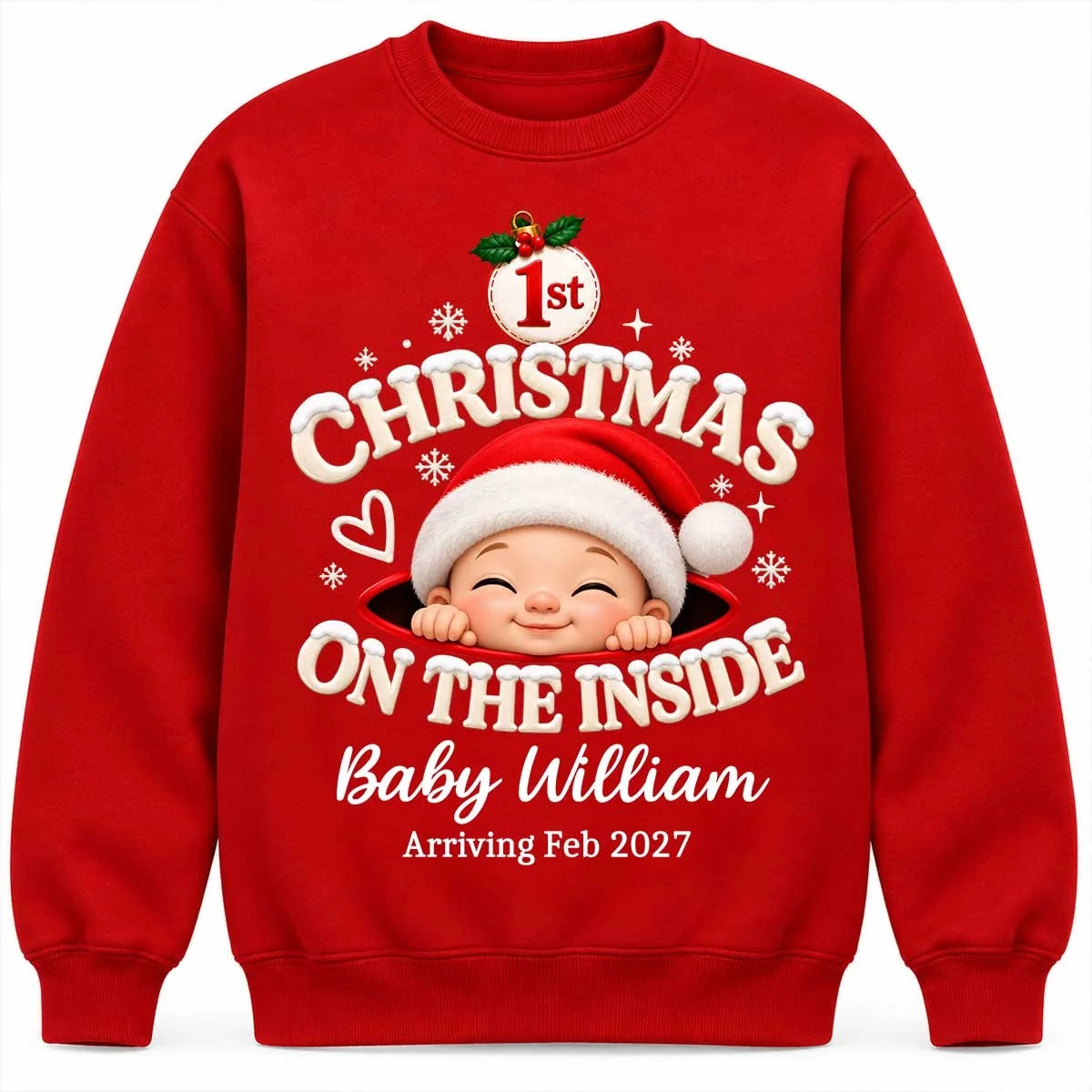 1st Christmas On The Inside Baby - Personalized Shirt - Christmas Pregnancy Announcement Gift 462f0ed3-e7cb-4462-a9dd-f82d1e837158-Z4zq4tnC8t__web5.jpg