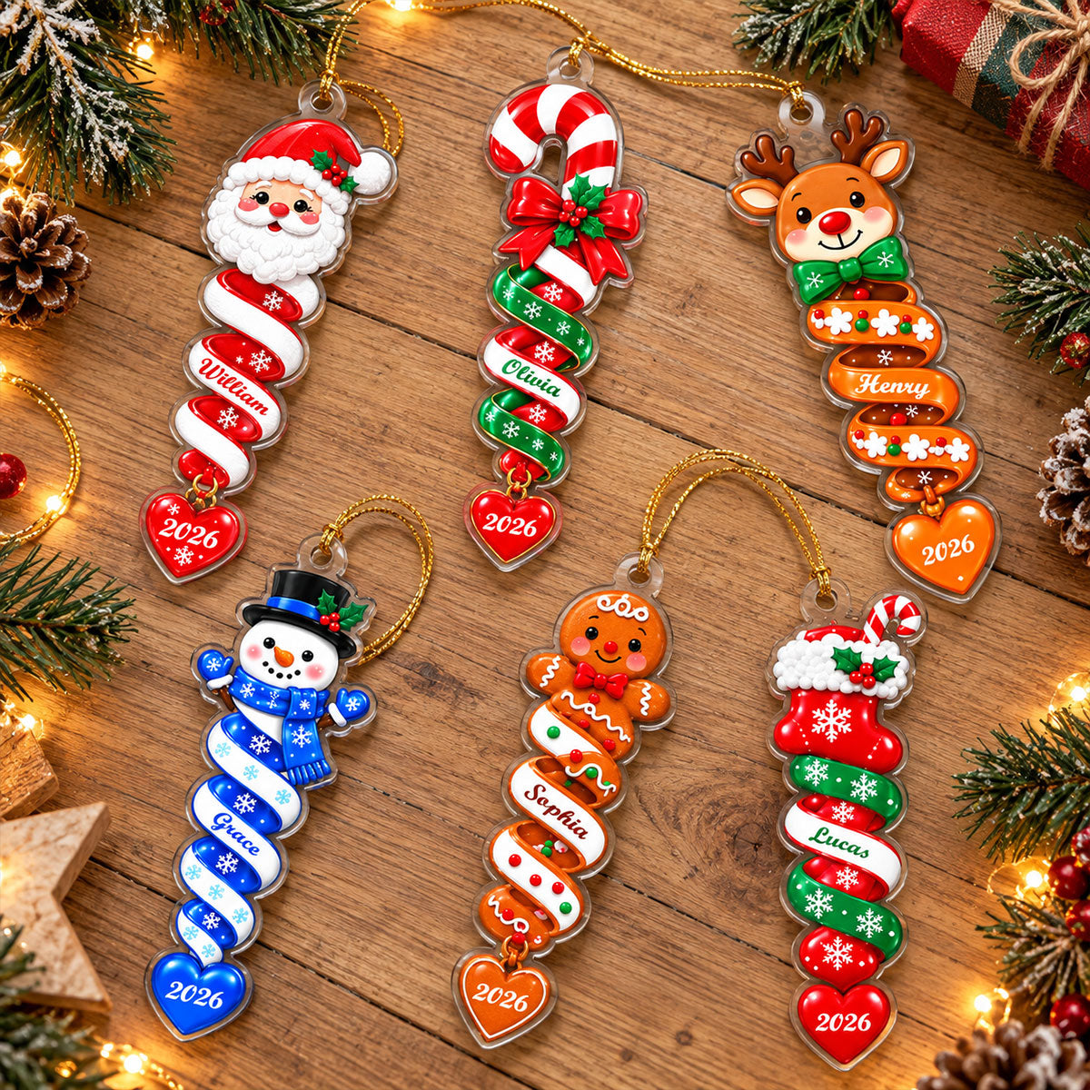 Custom Name Spiral Ornament Christmas, Ornament Gifts For Kids - Personalized Ornament 46b87ce2-f405-489f-ac1a-198ee26f61fe-3.jpg