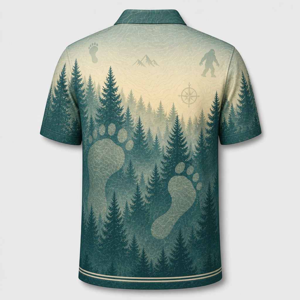 Bigfoot Saw Me Forest Badge AOP Polo - Polo shirt - All over printed 471c79f2-2a45-4db5-8d97-d6e2510990f3.jpg