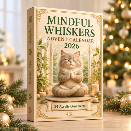 Mindful Whiskers Advent Calendar 2026 - 24-Day Festive Countdown, Acrylic Charms Blind Box - Gift For Yoga Lovers 472f4c0d-5fb5-46f0-b98b-b4761612b87b-cat-box.png