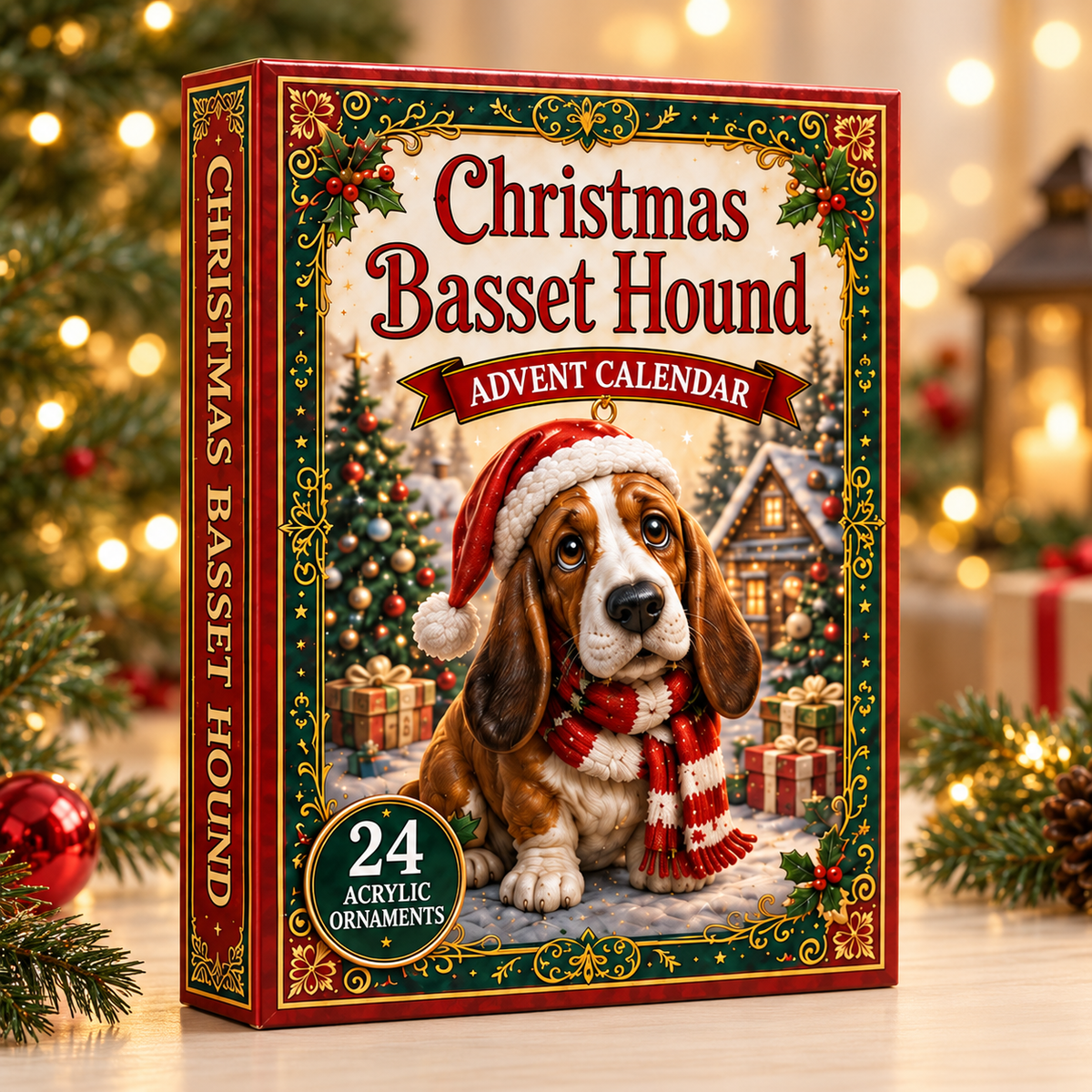 Christmas Basset Hound Advent Calendar 2026 - 24-Day Festive Countdown, Acrylic Charms Blind Box - Gift For Basset Hound Lovers 47757349-9471-433e-82ee-d82a640850c3-basset-hound-box.png