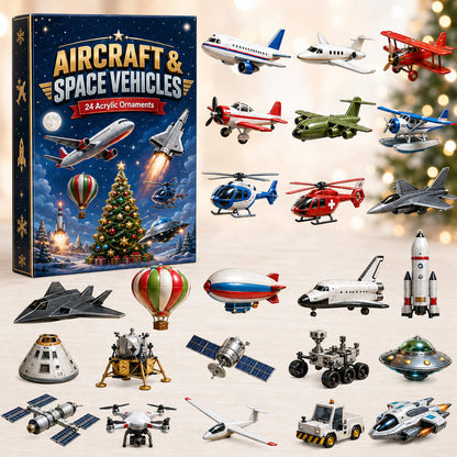 Aircraft & Space Vehicles Advent Calendar 2026 - 24-Day Festive Countdown, Acrylic Charms Blind Box - Gift For Kids, Family & Friends 47bb3283-1a33-4439-9885-c697d7707762-aircraft.jpg
