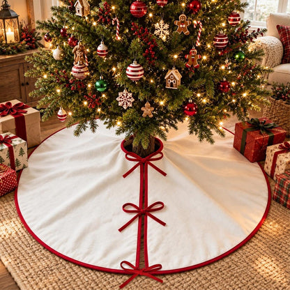 Black Cat Christmas Tree Skirt with Ribbon Ties, Tartan Plaid Cats Holiday Tree Skirt, Cat Lover Christmas Decor 47cc17c6-e97b-40f3-8296-afca7113ce94-3.jpg