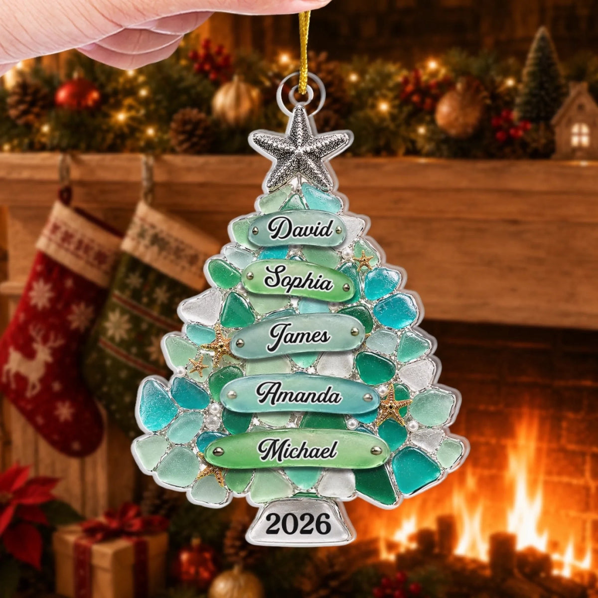 Custom Sea Glass Acrylic Ornament - Personalized Christmas Birthday Gifts For Mom, Dad, Brother, Sister - Home Filled With Cheer 484d4bd4-1d07-4482-a8d7-ce39cb4cbe94-banner-4.jpeg