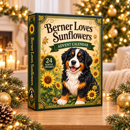 Berner Loves Sunflowers Advent Calendar 2026 - 24-Day Festive Countdown, Acrylic Charms Blind Box - Gift For Bernese Mountain Dog Lovers 488ba585-5a83-416c-9f4d-e192aac6309e-berner-box.png
