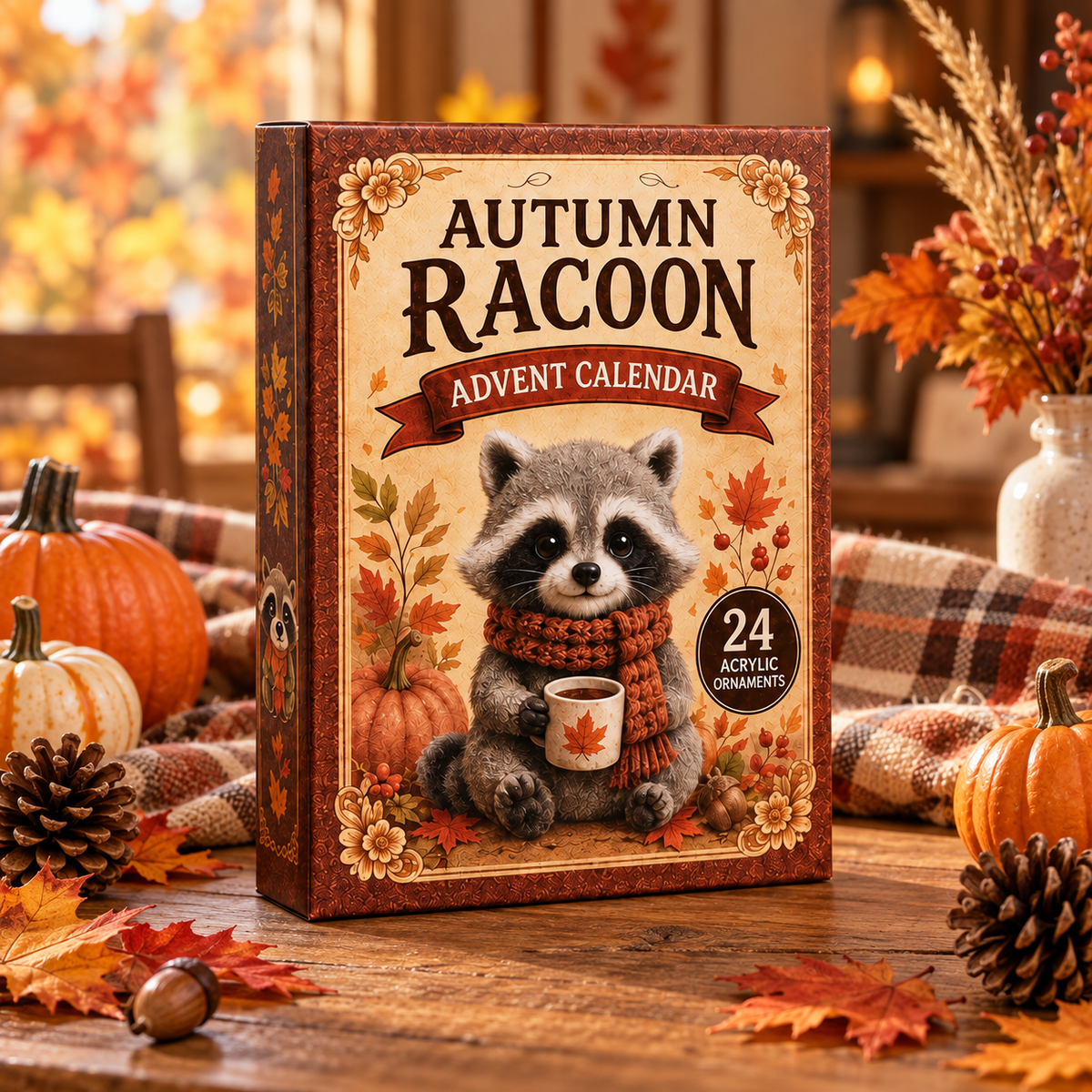Autumn Raccoon Life Advent Calendar 2026 - 24-Day Festive Countdown, Acrylic Charms Blind Box - Gift For Raccoon Lovers 488c937f-d822-4939-bcb7-3ca93f1a77a7-racoon-box.png