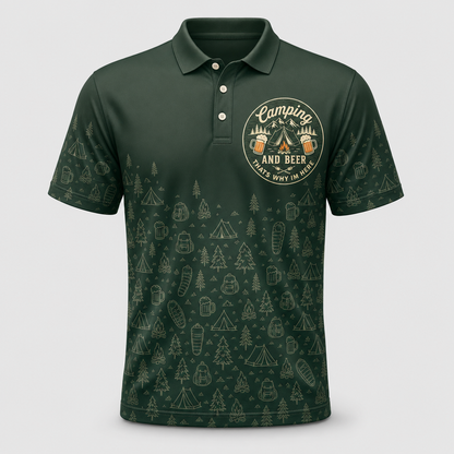 Camping And Beer AOP Polo - Polo shirt - All over printed 48969b69-62dc-47a8-b1e7-f1a8830c16b0.png