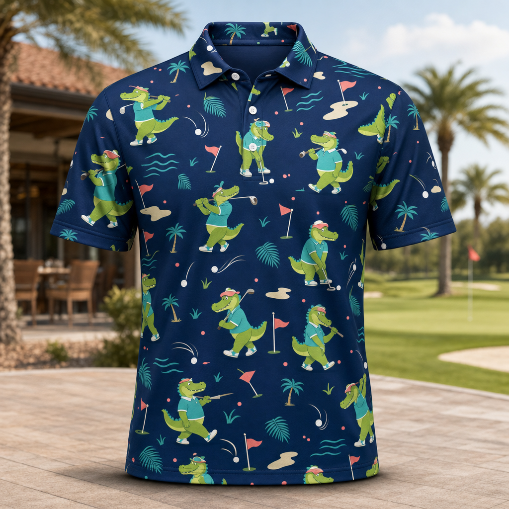 Gator Golfer Tropics AOP Polo - Polo shirt - All over printed 48dc0c24-402f-4304-8b55-070055ec0f0b.png