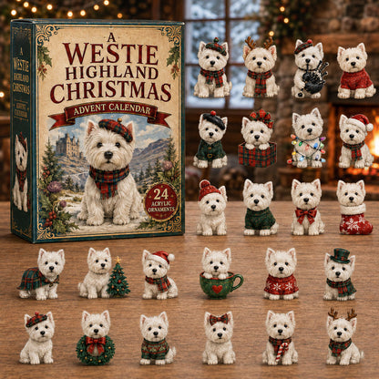 A Westie Highland Christmas Advent Calendar 2026 - 24-Day Festive Countdown, Acrylic Charms Blind Box - Gift For Dog Lovers 497d3ce9-bf22-4f55-b9aa-756cdcff1956-westie.jpg