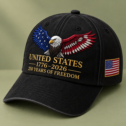 Patriotic Eagle Embroidered Hat United States 250th Anniversary 1776 2026 Vintage Washed Usa Dad Cap For Men Women 49b154c0-68d4-4235-b0dd-efa7c5147b3a-Patriotic-Eagle-Embroidered-Cap.png