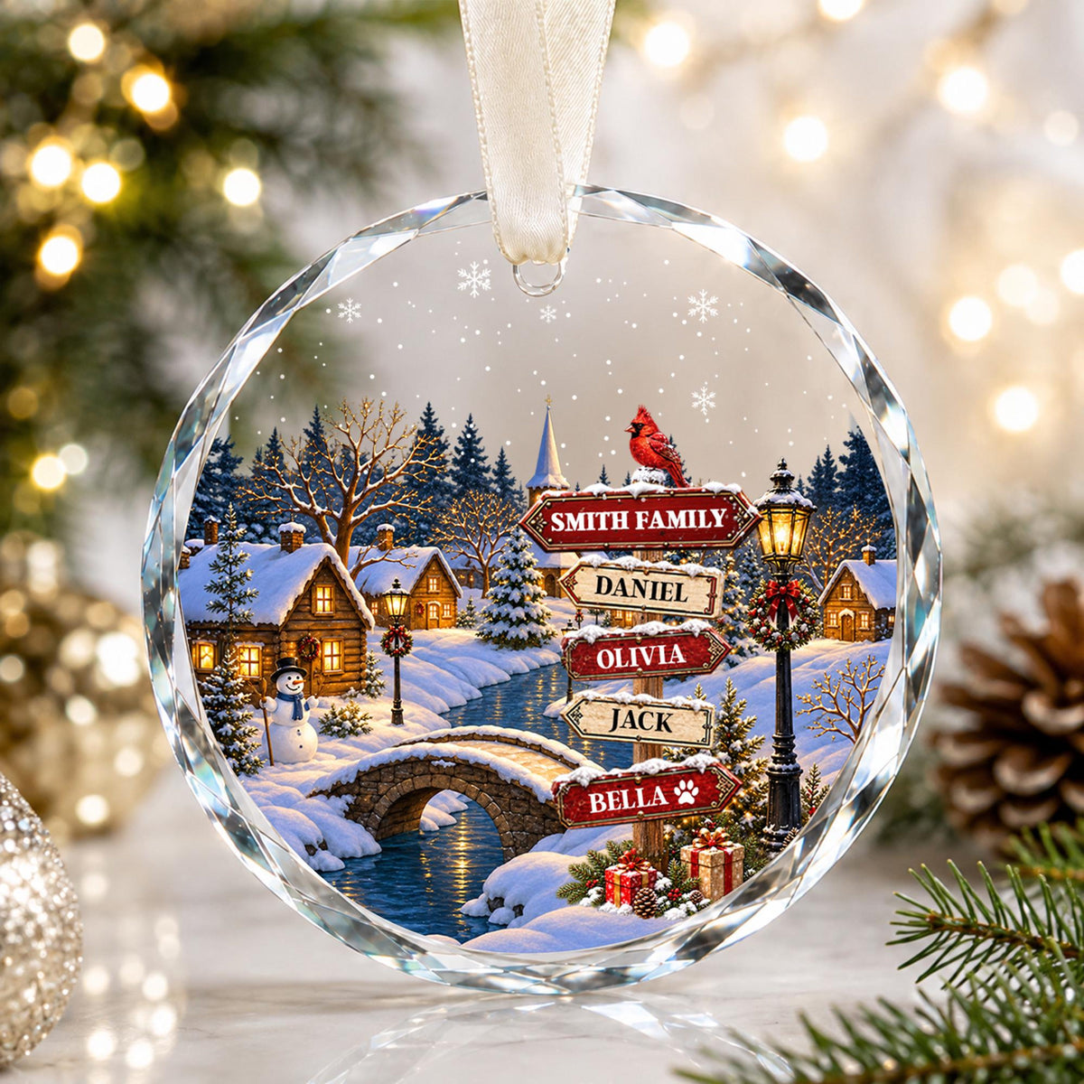 Personalized Family Christmas Ornament, Custom Member with Pet Names Ornament, Family Christmas Keepsake, Snowy Village Holiday Gift 2026 49e95a11-0ac8-4524-a4ee-c48fef276d50-6.jpg