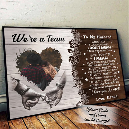 We're A Team Custom Photo Canvas Gift For Couple 4_12.jpg