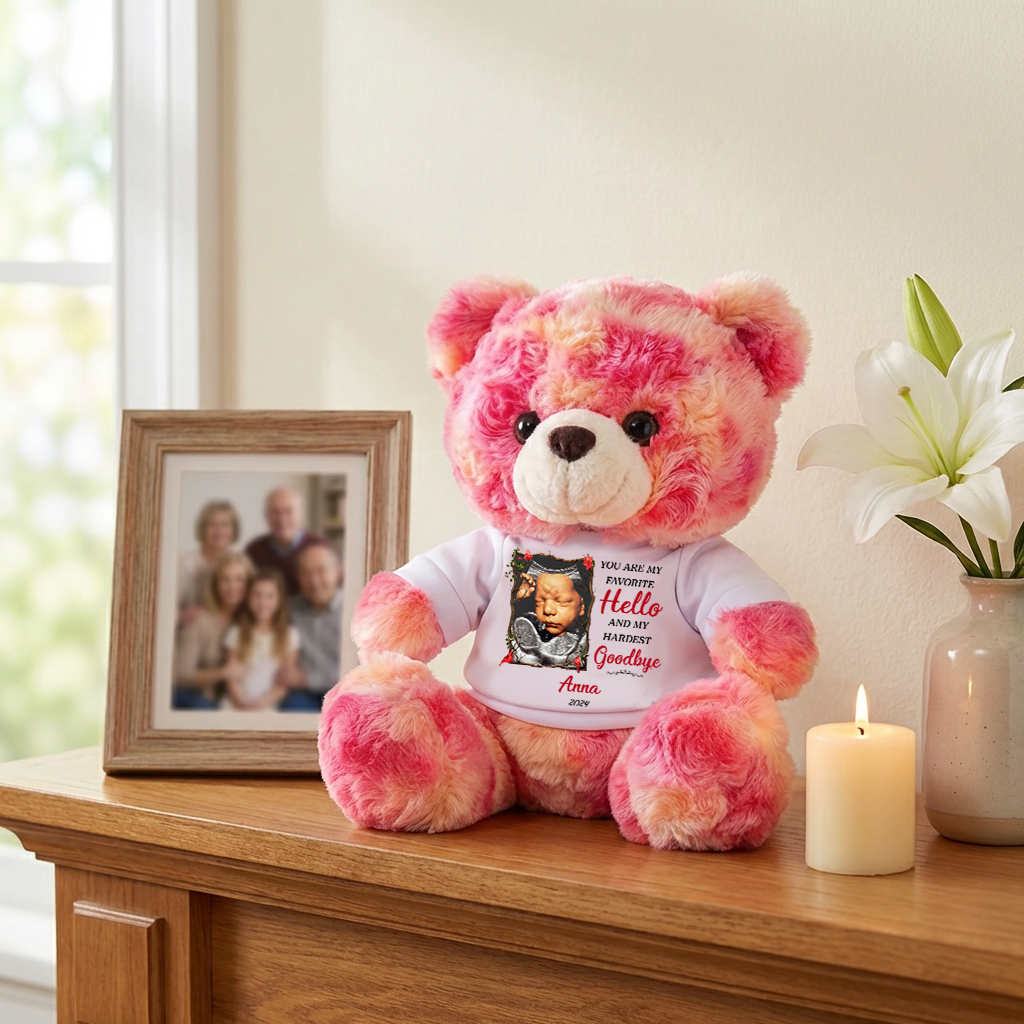 My Favorite Hello Memorial - Personalized Teddy Bear