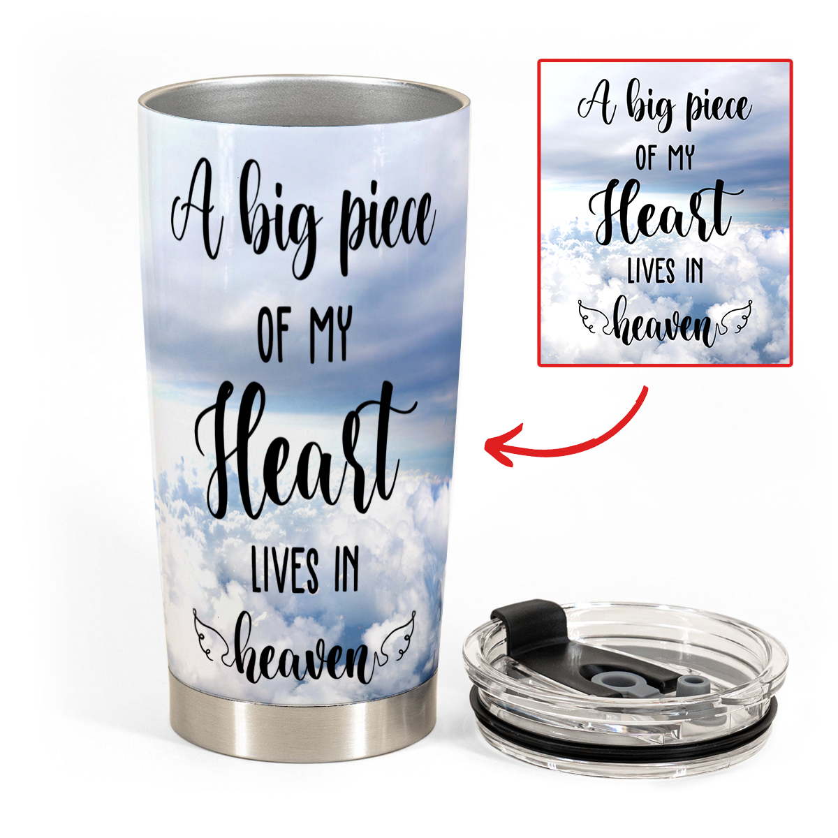 Memorial Photo Gifts - A Big Piece Of My Heart Lives In Heaven - Personalized Stainless Steel Tumbler 4_29de48cd-be31-467e-ae4b-51e38aca4f37.png