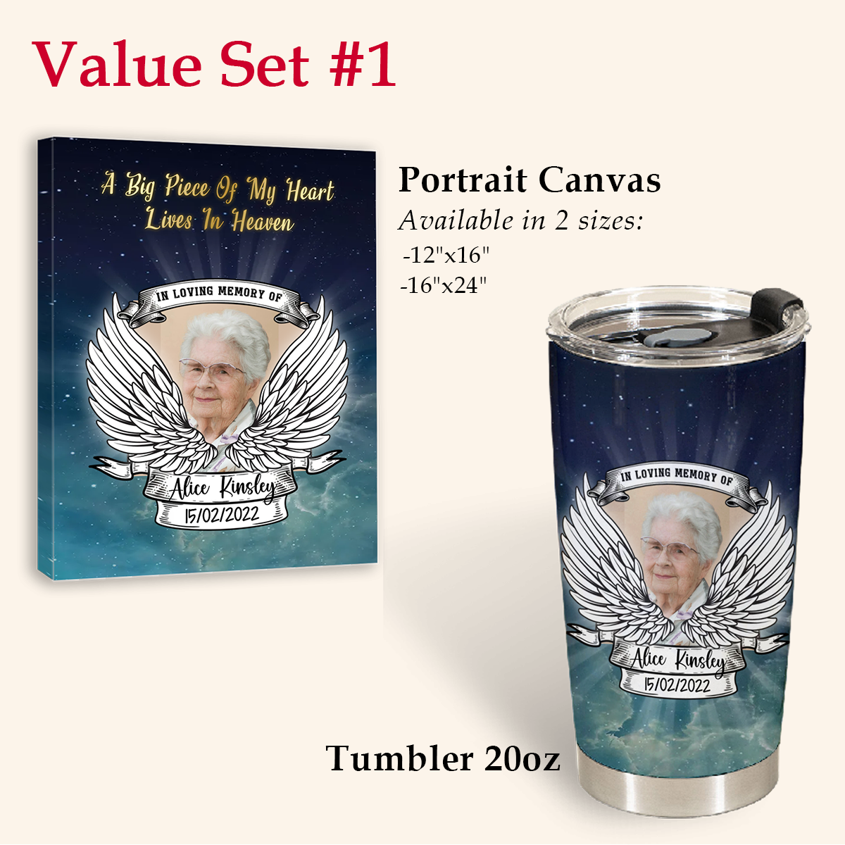 Memory Gifts - A Big Piece Of My Heart - Personalized Stainless Steel Tumbler 4_309357a6-1f18-469f-bf36-6b4b97d8f53a.png