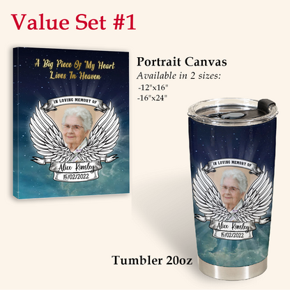 Memory Gifts - A Big Piece Of My Heart - Personalized Stainless Steel Tumbler 4_309357a6-1f18-469f-bf36-6b4b97d8f53a.png