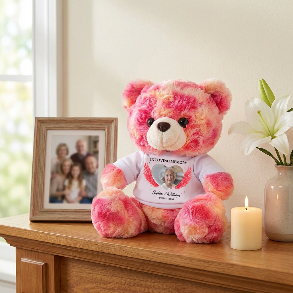 Memorial A Hug From Heaven - Personalized Teddy Bear