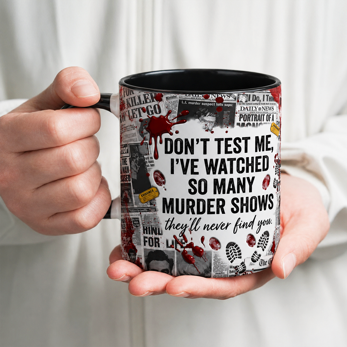 Sip Coffee, Solve Murders Coffee Accent Mug - Personalized Gifts