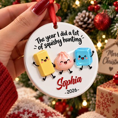 The Year Of Squishies - Personalized 3D Ornament - Christmas Keepsake