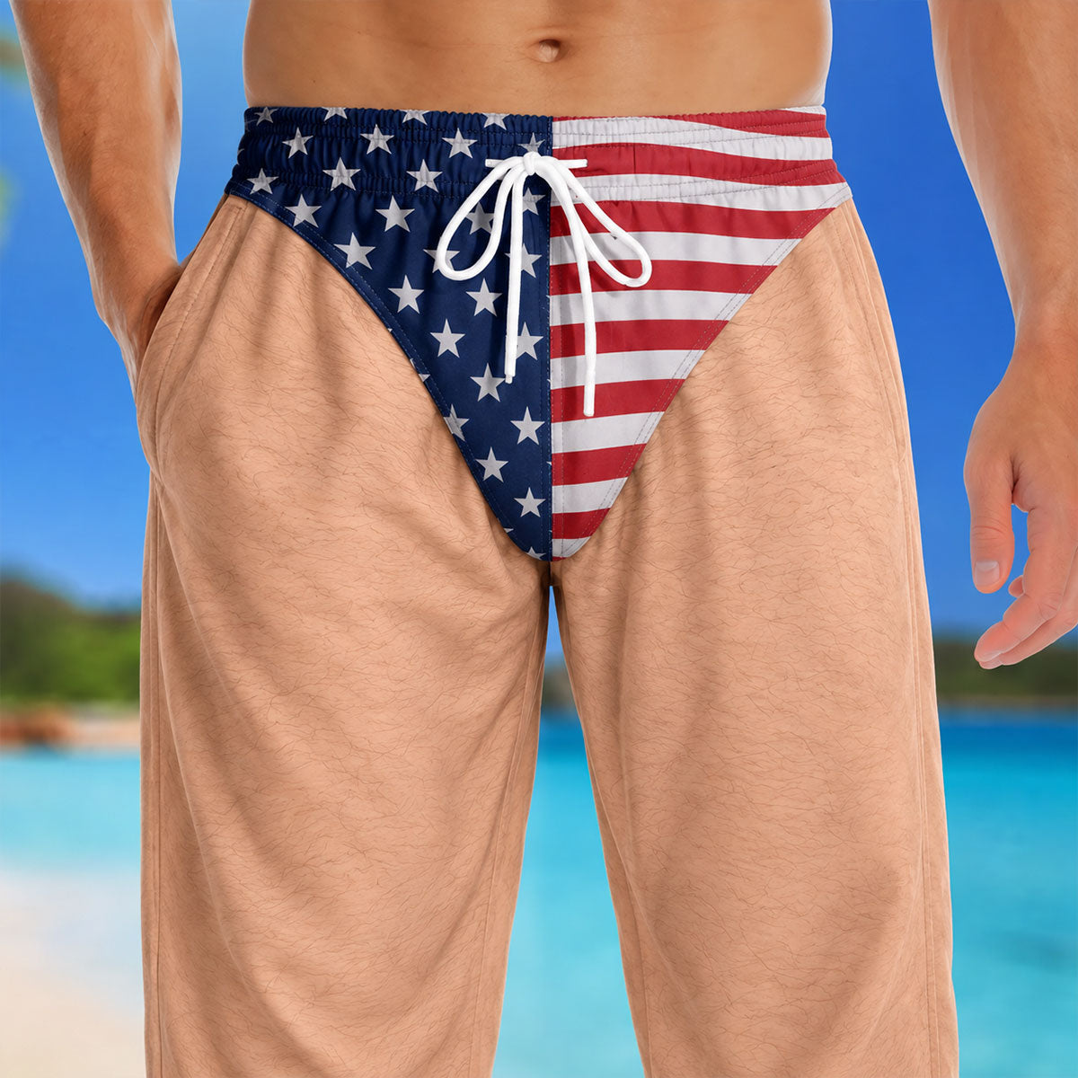 Freedom And Chill - Custom Funny Patriotic Men Pyjama Pants