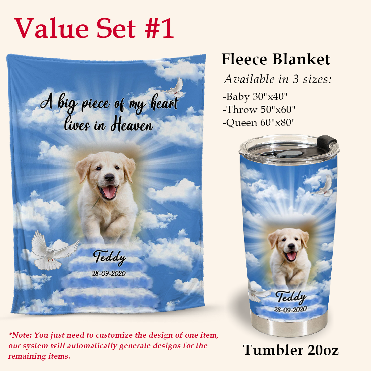 Dog Memorial Blanket - A Piece Of My Heart Lives In Heaven - Memorial Dog Gift 4_5ceba2aa-55ed-41c9-8fad-3cbe549a360b.png