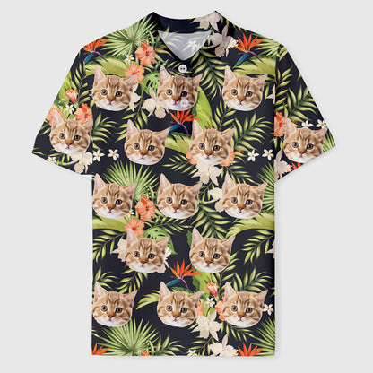 Personalized Hawaiian Polo Shirt with Face, Custom Photo/Logo Polo Shirt for Men, Custom Face Shirt, Custom Short Sleeve, Gift for Dad 4_677ec667-5d1b-42da-b214-a6e03735ad05.jpg