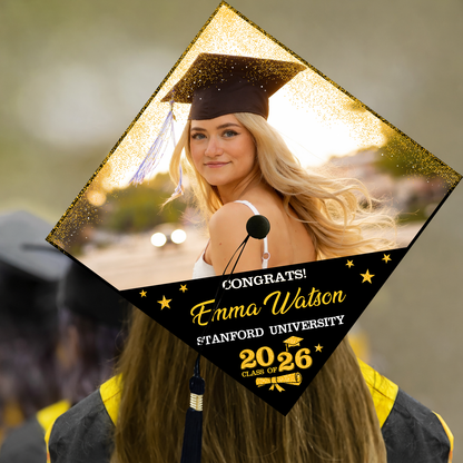 Custom Graduation Cap Topper - Decorations For Grad Cap