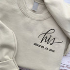 Personalized Embroidered Couple Matching Sweatshirt With Name on Sleeve, Anniversary Date Couples Sweater, Couples Gifts Valentines Day 4_8016f934-d086-4c16-8185-fd43f0578e10.jpg