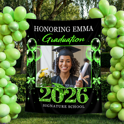 Class of 2026 Backdrop Personalized Graduation Backdrop