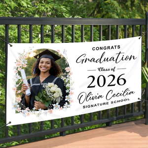 Minimalism Graduation Banner - Class of 2026 Banner
