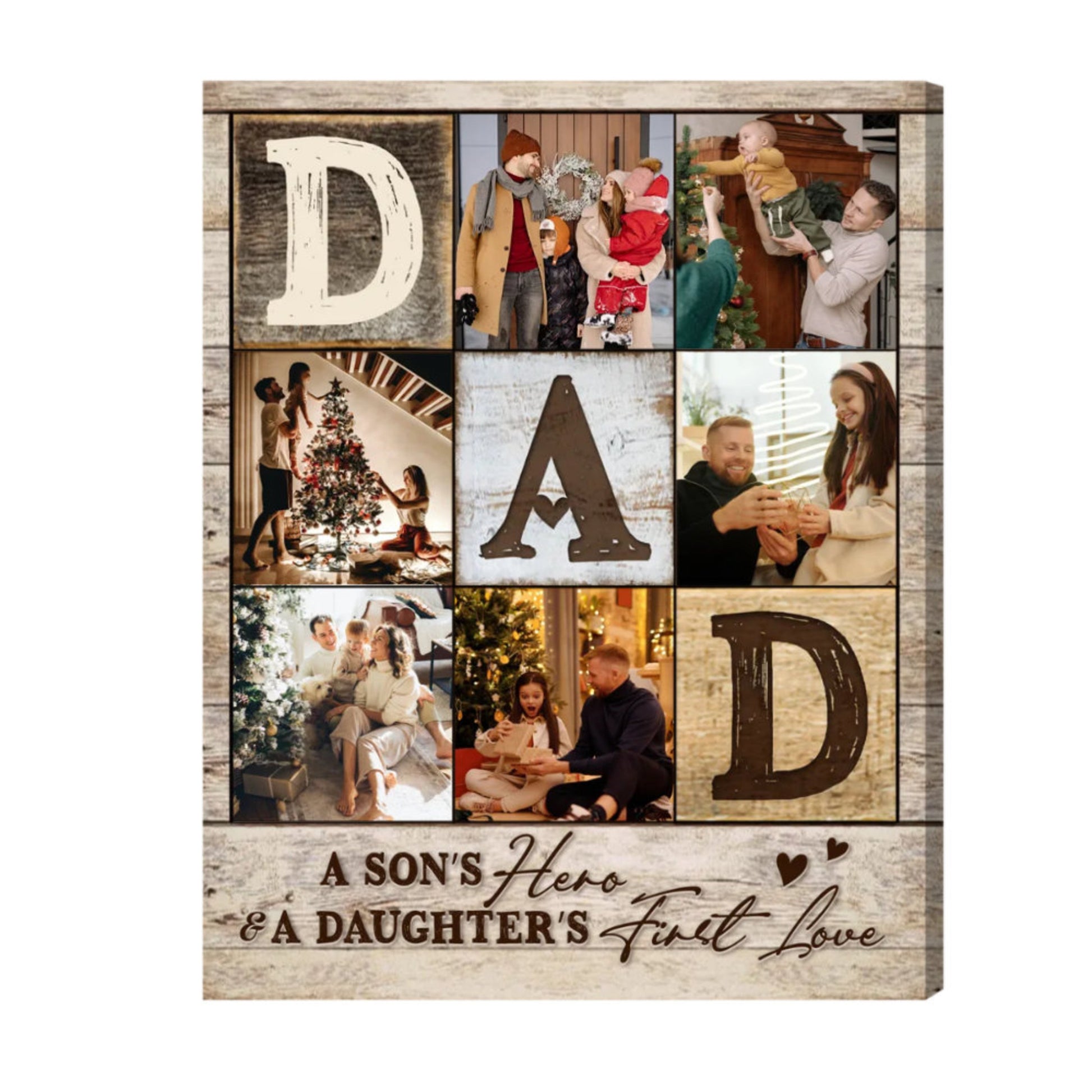 Dad Photo Collage You're The World - Personalized Canvas - Gift For Father, Father's Day, Birthday Gift 4_8cf22654-1622-4a5c-ac79-d337689365ce.jpg