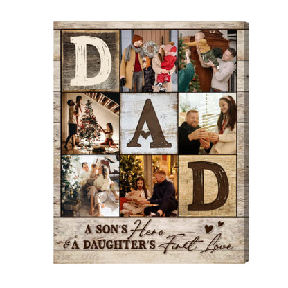 Dad Photo Collage You're The World - Personalized Canvas - Gift For Father, Father's Day, Birthday Gift 4_8cf22654-1622-4a5c-ac79-d337689365ce.jpg