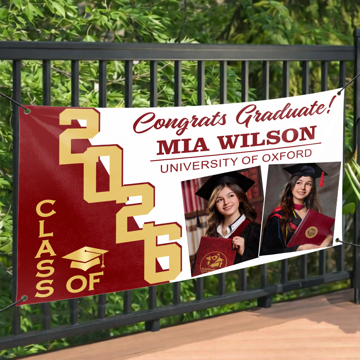 Congratulations Photo Banner, Class of 2026 Banner