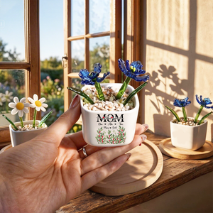 Mom We Love You - Personalized Glass Everlasting Flowers