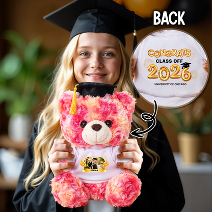 Custom Class Of 2026 Personalized Graduation Teddy Bear
