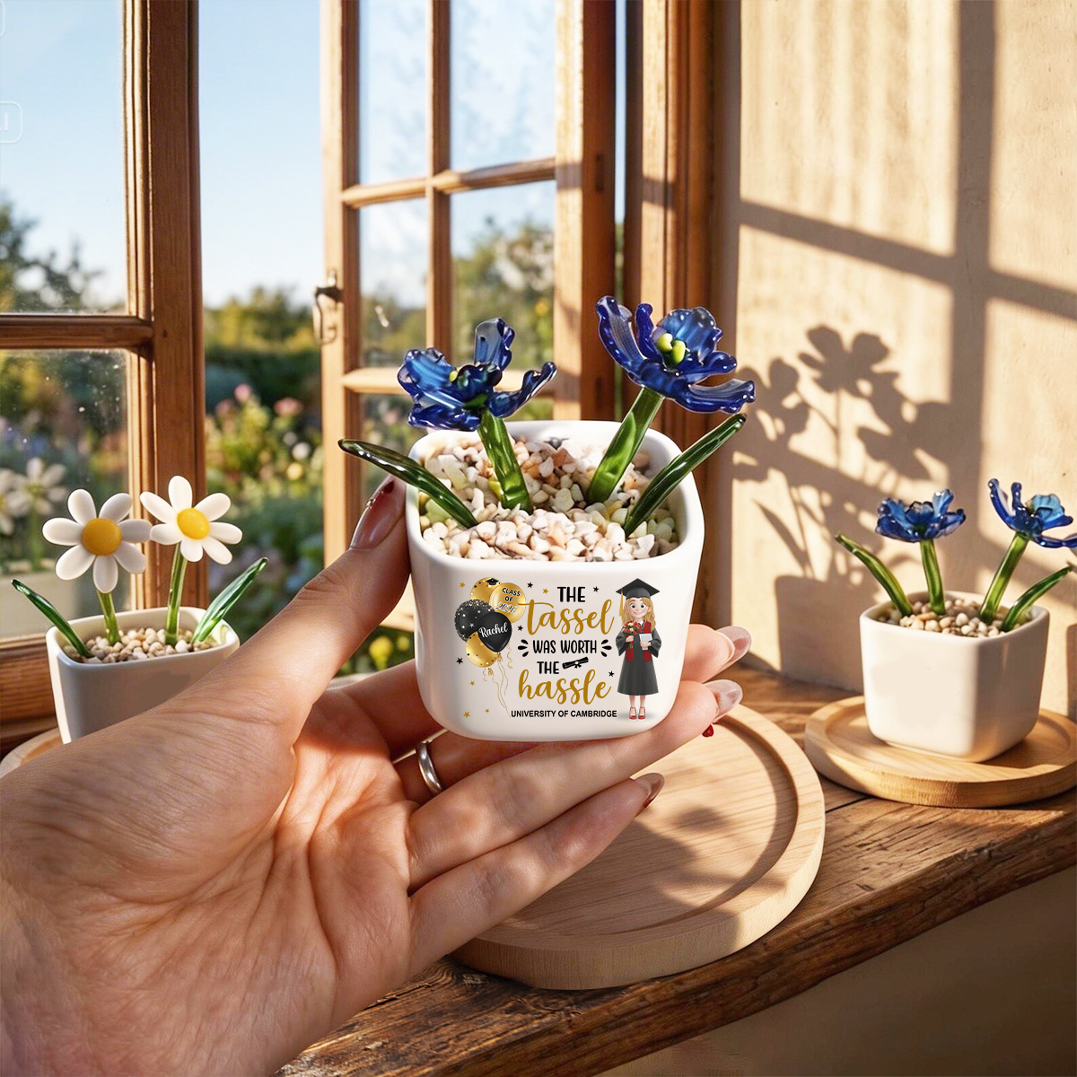 Graduation 2026 - Personalized Glass Everlasting Flowers