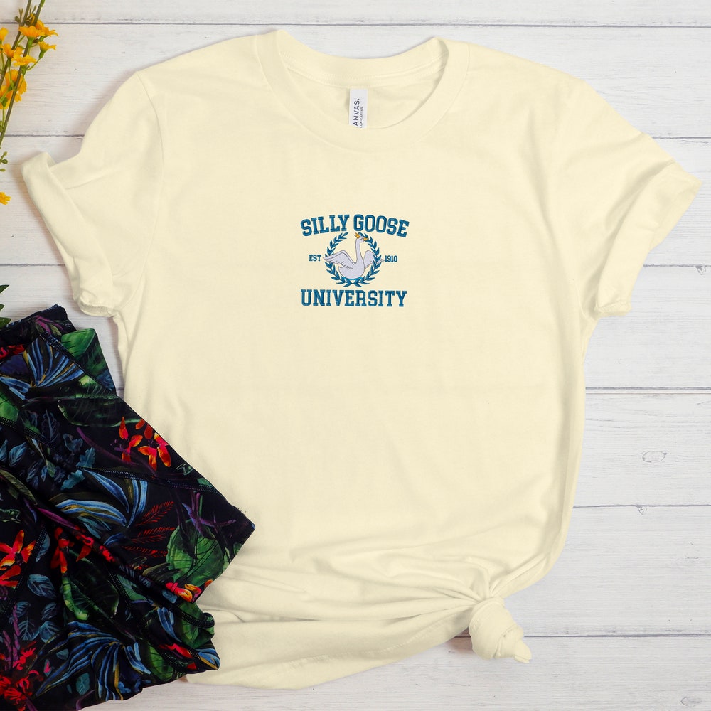 Embroidered Silly Goose University Shirt, Goose Crewneck Sweatshirt, Funny Sweatshirt, Funny Embroidered Tees, Group Gang Goose Shirt 4_a8d7ab7f-60c5-4bcf-9e45-c3df1a9904b3.jpg