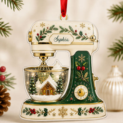Christmas Baking Mixer-Personalized Acrylic Ornament,Custom Kitchen Mixer Christmas Keepsake,Baking Gift For Bakers