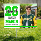 Class of 2026 Congrats Graduation Yard Sign - Personalized Graduation Lawn Sign With Stake
