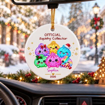 Official Squishy Collector - Personalized Ceramic Ornament