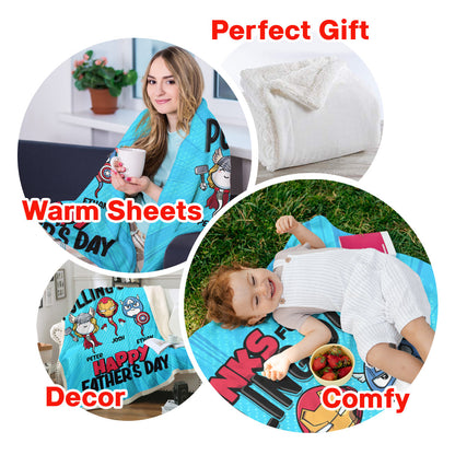 Multiverse Thanks For Not Pulling Out - Personalized Blanket - Father's Day, Funny, Birthday Gift For Dad, Husband 4_b98c2d5f-e3cd-4c07-846f-8827362afe98.jpg