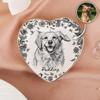 Custom Pet Chinoiserie Toile De Jouy Style - Personalized Jewelry Dish