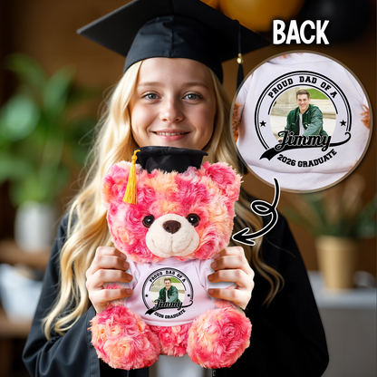 Congrats Graduation So Proud - Personalized Teddy Bear