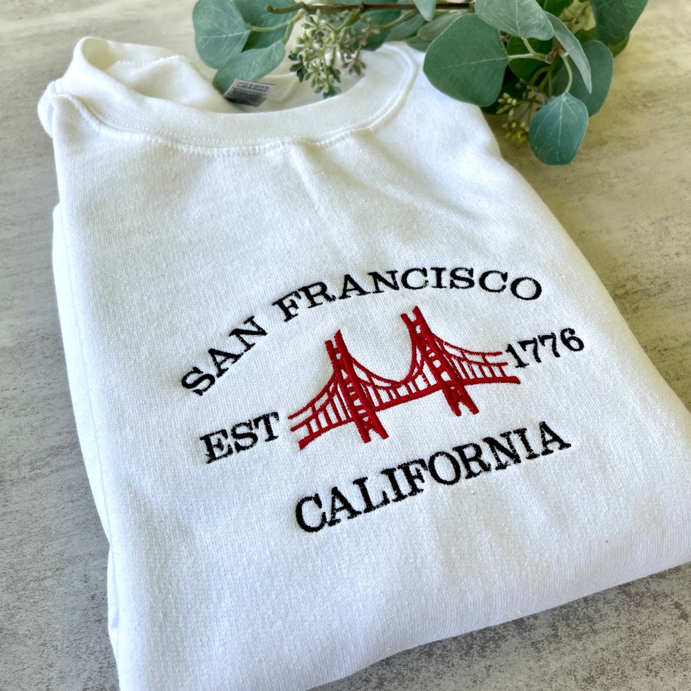 San Francisco Sweatshirt, San Fran Crewneck, City Sweatshirt, Embroidered California Sweatshirt, Vintage Crewneck, Embroidered Sweatshirt 4_c2b0ccf7-bb94-40fc-a069-b9553c9812e2.jpg