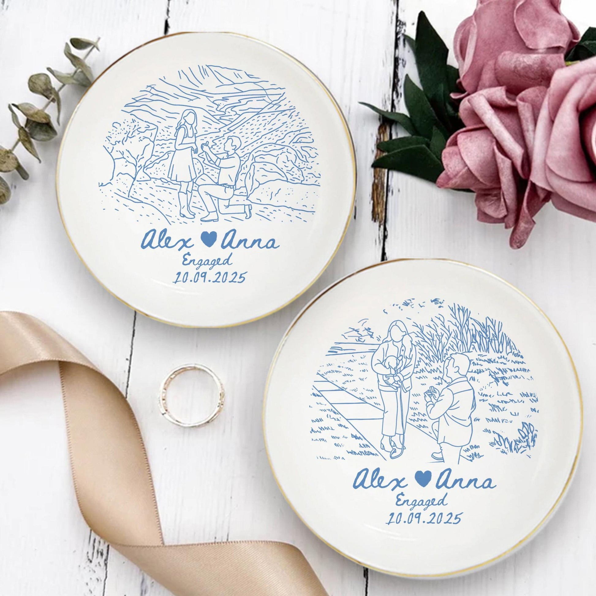 Personalized Couple Portrait Ring Dish, Engagement Gift, Wedding Gift For Bride, Handmade Custom Photo Ring Dish, Custom Photo Jewelry Tray 4_c3f44b1c-e997-45b7-917b-342592fa9144.jpg