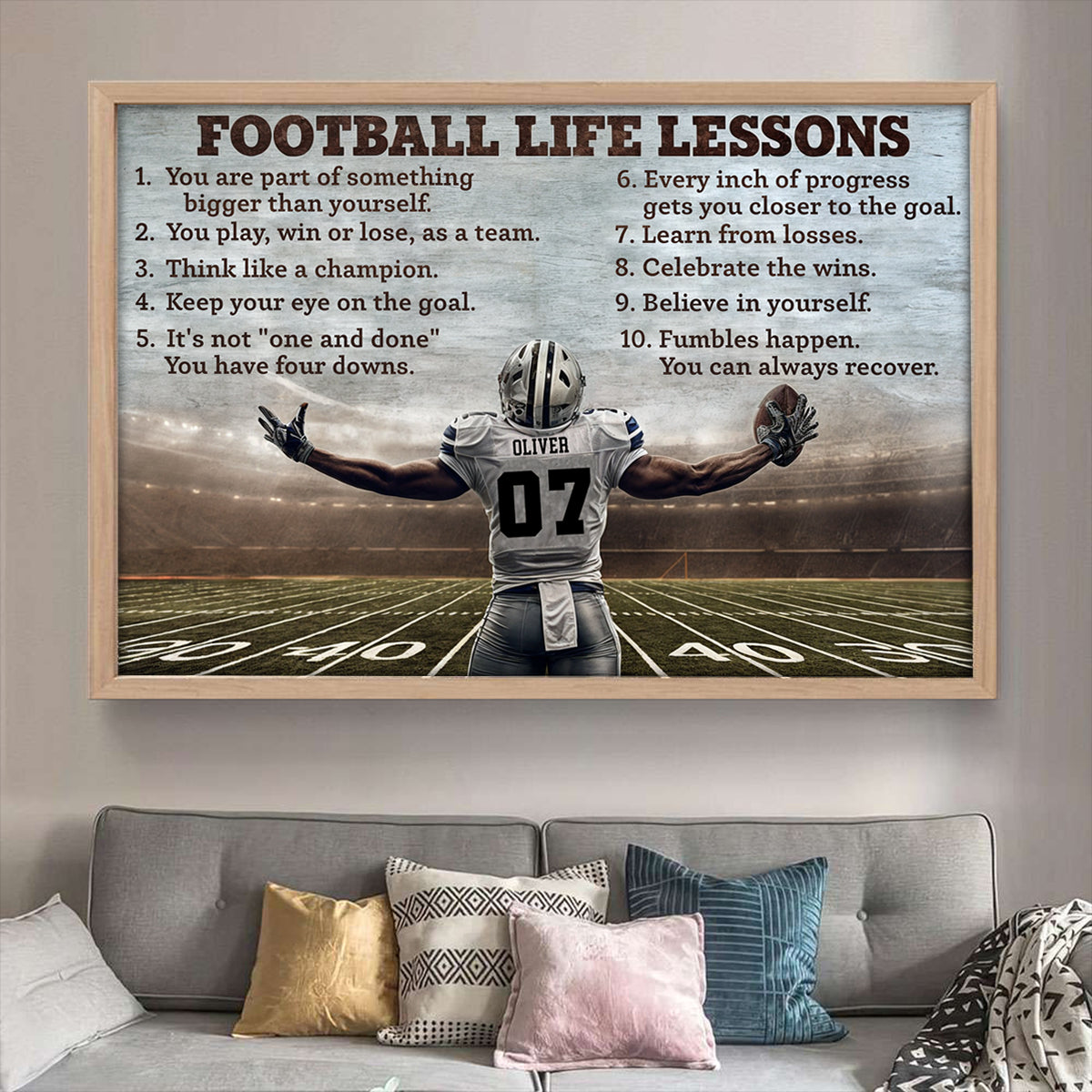 Custom Name & Number Football Life Lessons Personalized Football Canvas, Gift For Football Lovers 4_d87720f5-52ed-46cf-afa0-bb9a70e39297.jpg